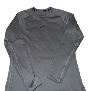 Nike Gray Long Sleeve Performance Shirt